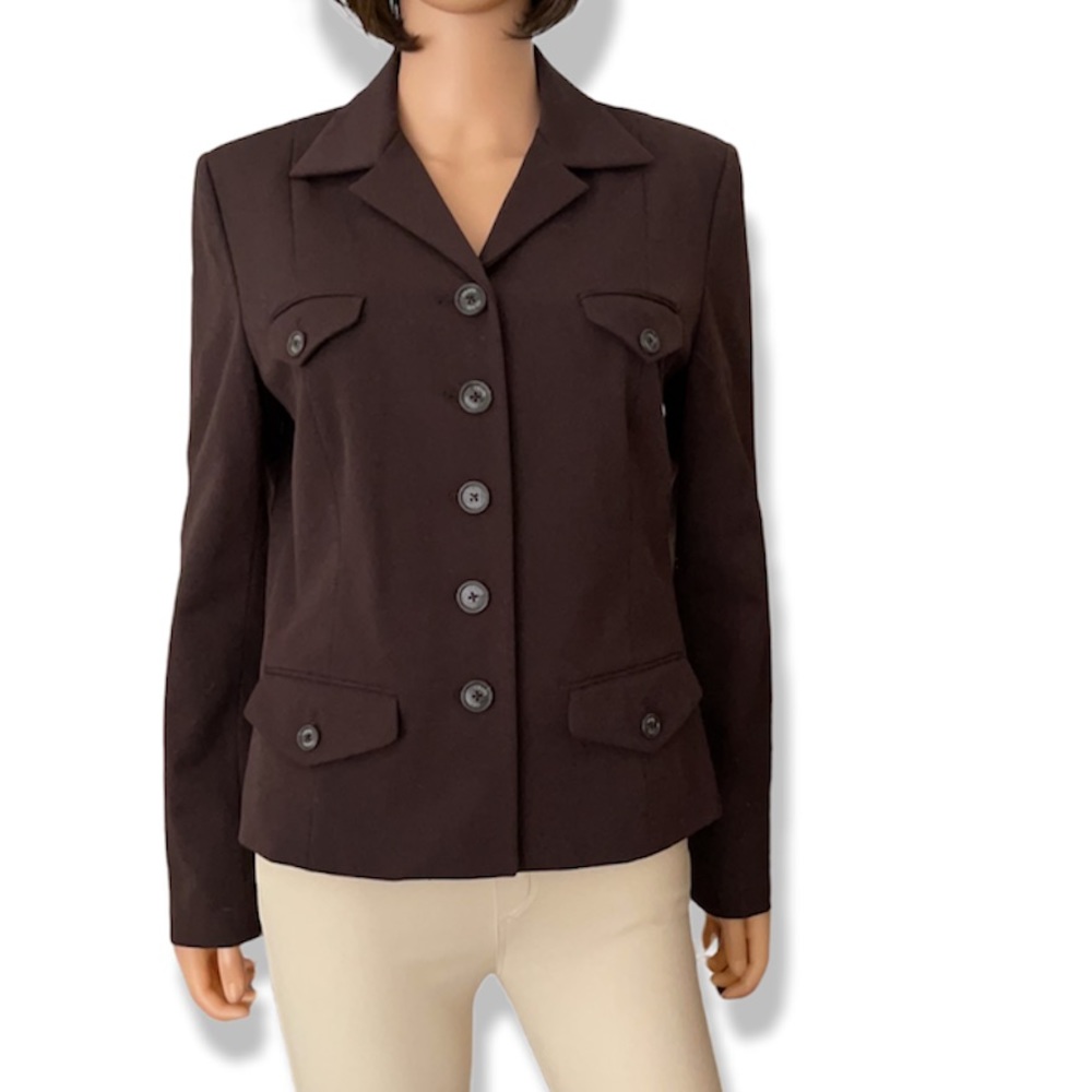 NWT Ralph Lauren brown safari style blazer